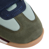 Silbon – 133657 – Zapatillas de piel de serraje y tejido técnico con cierre de velcro – Unisex niños