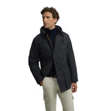 Abrigo azul encerado para hombre Silbon | Elegancia atemporal Konestilochic