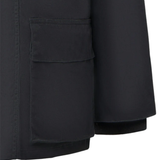 Silbon – 133673 – Abrigo clásico encerado de corte recto con capucha desmontable - Hombre