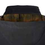 Silbon – 133673 – Abrigo clásico encerado de corte recto con capucha desmontable - Hombre