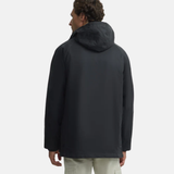 Silbon – 133673 – Abrigo clásico encerado de corte recto con capucha desmontable - Hombre