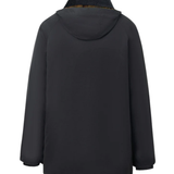 Silbon – 133673 – Abrigo clásico encerado de corte recto con capucha desmontable - Hombre