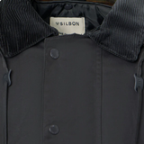 Silbon – 133673 – Abrigo clásico encerado de corte recto con capucha desmontable - Hombre