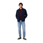 Forro polar azul marino Silbon para hombre – Estilo y confort Konestilochic