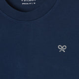 Silbon – Two Rackets 133730 – Camiseta de manga corta con cuello redondo 100% algodón - Hombre