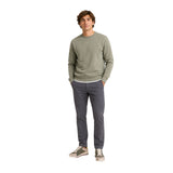 Sudadera verde gris Silbon para hombre con diseño en la espalda Konestilochic