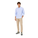 Camisa azul de rayas para hombre Silbon – Estilo casual elegante Konestilochic