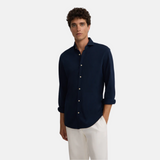Silbon – 134162 – Camisa de sport de micropiqué comfort con manga larga 100% algodón - Hombre