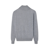 Silbon – 134233 – Jersey de cuello subido con media cremallera 30% lana con logo bordado - Hombre