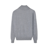 Silbon – 134233 – Jersey de cuello subido con media cremallera 30% lana con logo bordado - Hombre