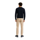Silbon – 134239 – Jersey de cuello redondo con rombos estampados y logo bordado 30% lana - Hombre