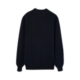 Silbon – 134239 – Jersey de cuello redondo con rombos estampados y logo bordado 30% lana - Hombre