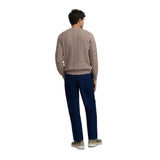 Silbon – 134249 – Jersey de ochos de corte regular con bajo acanalado 30% lana - Hombre