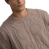 Silbon – 134249 – Jersey de ochos de corte regular con bajo acanalado 30% lana - Hombre