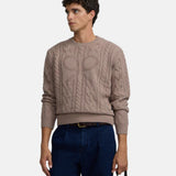 Silbon – 134249 – Jersey de ochos de corte regular con bajo acanalado 30% lana - Hombre