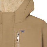 Silbon – 134282 – Abrigo de corte recto con capucha, bolsillos delanteros e interior de borreguito – Unisex niños