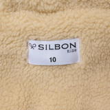 Silbon – 134282 – Abrigo de corte recto con capucha, bolsillos delanteros e interior de borreguito – Unisex niños