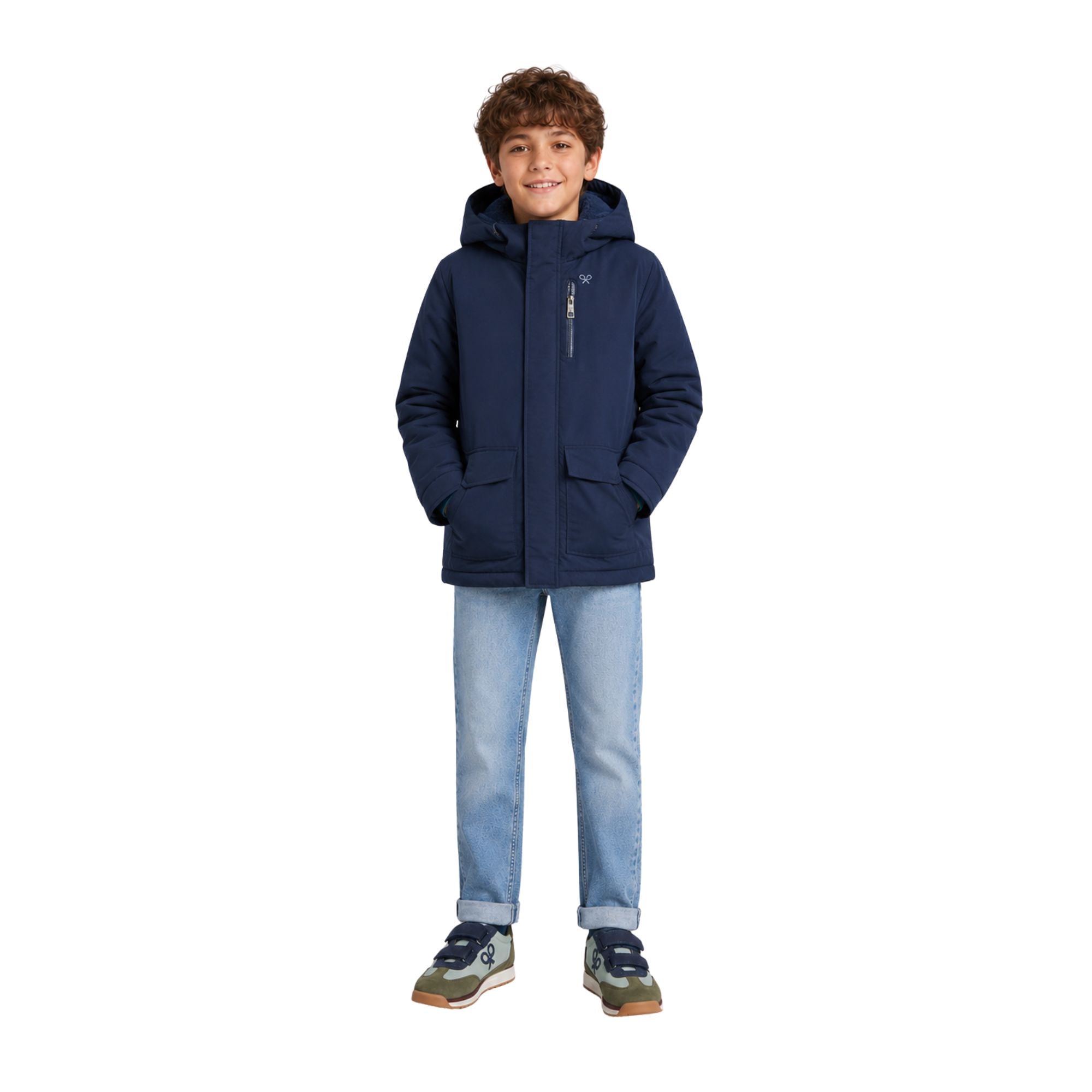 Abrigo azul unisex para niños Silbon – Cálido y con estilo Konestilochic