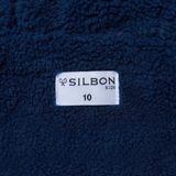 Silbon – 134283 – Abrigo de corte recto con capucha, bolsillos delanteros e interior de borreguito – Unisex niños