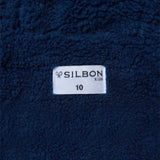Silbon – 134283 – Abrigo de corte recto con capucha, bolsillos delanteros e interior de borreguito – Unisex niños