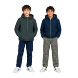 Abrigo reversible azul y verde para niño – Silbon oficial