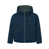 Silbon – 134289 – Abrigo reversible de corte regular con bolsillos y cuello subido con capucha - Niño
