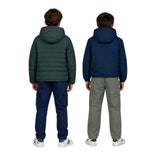 Silbon – 134289 – Abrigo reversible de corte regular con bolsillos y cuello subido con capucha - Niño