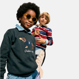 Silbon – Dog 134304 - Jersey 100% algodón con bordado de perro - Niño