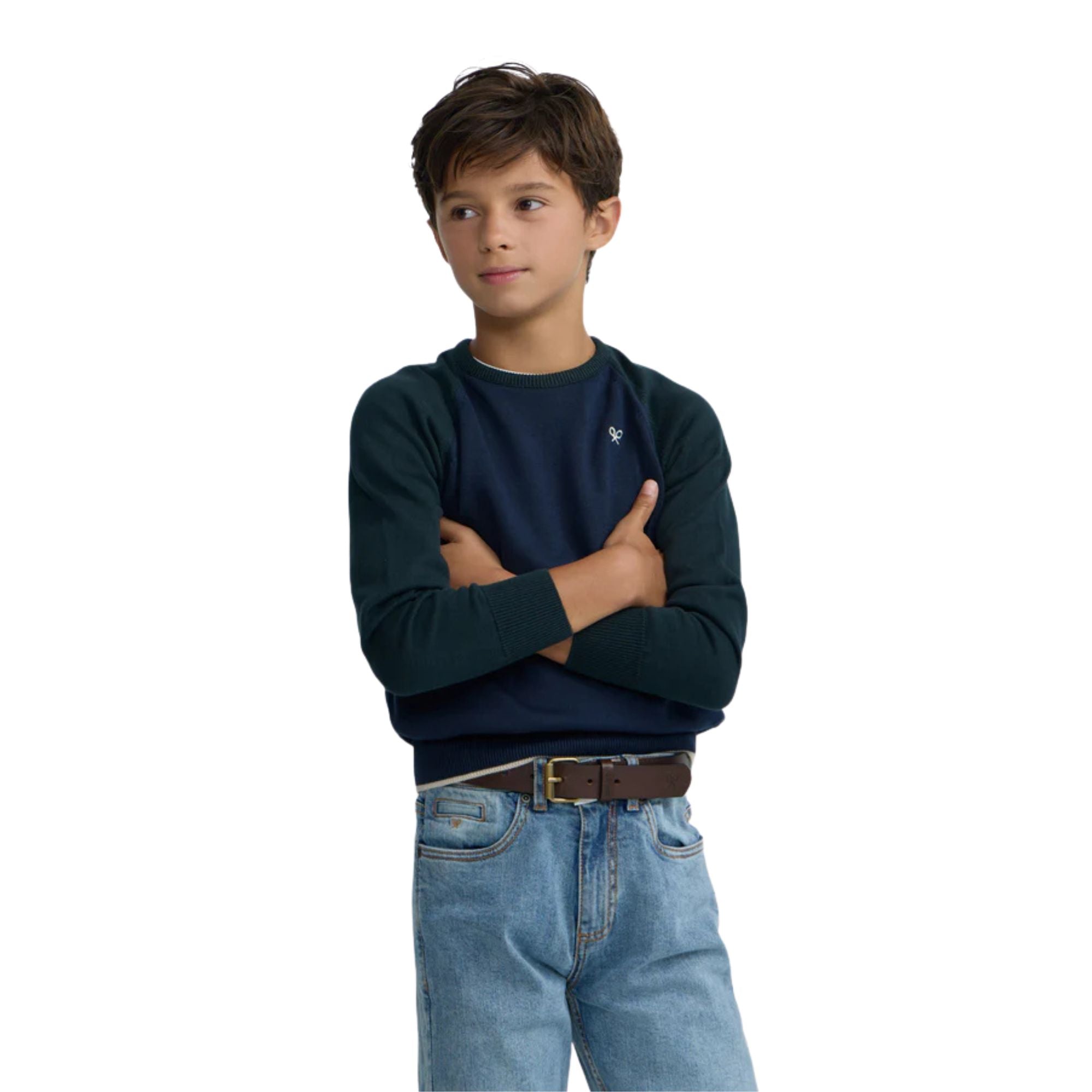 Jersey azul marino para niño Silbon de algodón 100% Konestilochic
