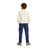 Silbon – 134488 – Sudadera 100% algodón de corte regular, cuello redondo y puños elásticos – Unisex niños