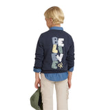 Silbon – 134490 – Sudadera 100% algodón con dibujo en la espalda - Niño