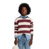Sudadera burdeos y beige para niño Silbon – 100% algodón Konestilochic