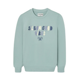 Silbon – 134499 – Sudadera con gráfico delantero y cuello, puños y bajo acanalados - Niño