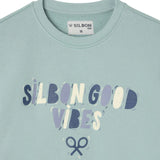 Silbon – 134499 – Sudadera con gráfico delantero y cuello, puños y bajo acanalados - Niño