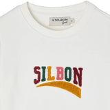 Silbon – 135228 – Sudadera con letras bordadas en rizo de toalla - Niña