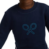 Silbon – 135237 – Sudadera con combinada con volante camisero con bordado frontal - Niña