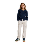 Cárdigan azul marino para niña Silbon – Elegancia y confort Konestilochic