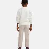 Silbon – 135264 – Pantalones cargo de tiro medio y corte regular mezcla de algodón y elastano - Niña