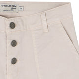 Silbon – 135264 – Pantalones cargo de tiro medio y corte regular mezcla de algodón y elastano - Niña