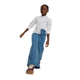 Silbon – 135267 – Pantalones vaqueros 1% elastano con detalle de trenza en los bolsillos - Niña