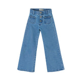 Silbon – 135267 – Pantalones vaqueros 1% elastano con detalle de trenza en los bolsillos - Niña