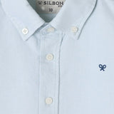 Silbon – 136053 – Camisa Oxford de manga larga 100% algodón BCI - Niño