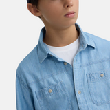 Silbon – 136061 – Camisa vaquera de manga larga 100% algodón BCI de corte regular - Niño