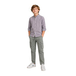 Camisa de cuadros azul marino para niño - SILBON | Konestilochic