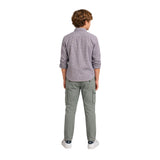 Silbon – 136063 – Camisa de cuadros de manga larga 100% algodón BCI de corte regular - Niño
