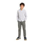Camisa azul de cuadros para niño Silbon – 100% algodón BCI