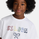 Silbon – 136121 – Camiseta de manga corta 100% algodón con impresión delantera – Unisex niños