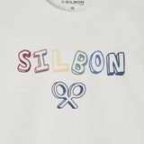 Silbon – 136121 – Camiseta de manga corta 100% algodón con impresión delantera – Unisex niños