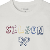 Silbon – 136121 – Camiseta de manga corta 100% algodón con impresión delantera – Unisex niños
