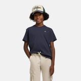 Silbon – 136124 – Camiseta de manga corta 100% algodón con impresión en la espalda – Unisex niños